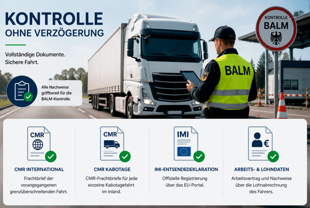 kontrolle des kabotagetransports