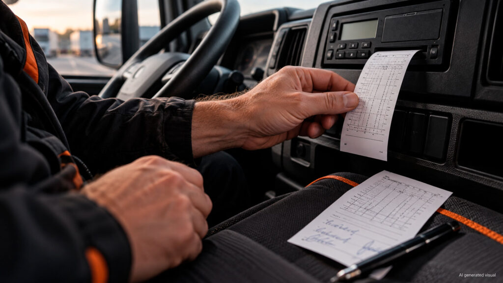 Fahrerdaten bei Verlust der Fahrerkarte manuell dokumentieren